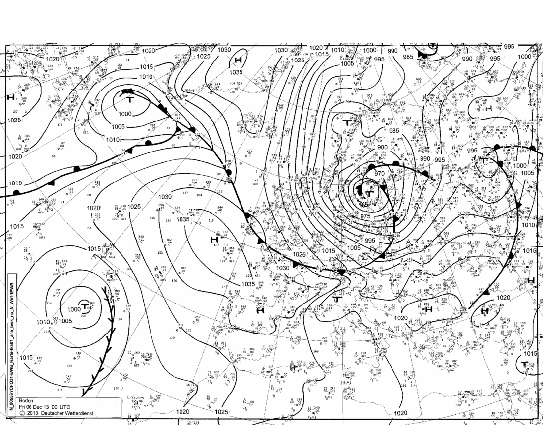 ヨーロッパの天気図を見てみよう ちょっと専門的な台風の話 A